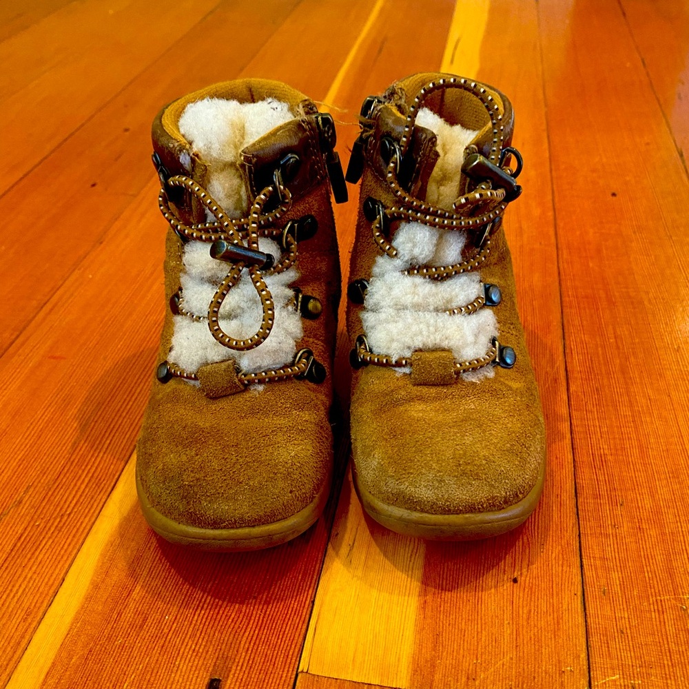 UGG toddler shearling line boots.